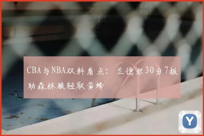 CBA与NBA双料看点：兰德尔30分7板助森林狼轻取黄蜂
